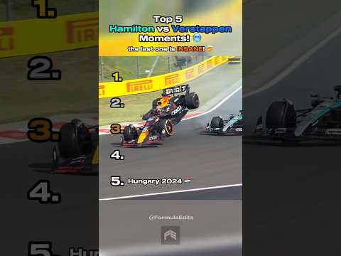 Top 5 Hamilton vs Verstappen Moments! 🏎️🤯 | The Last One! 👀 #f1 #formulaone #f1edit
