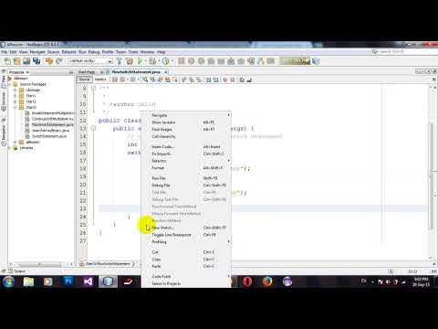 Flowing Switch Statement In Java Netbeans