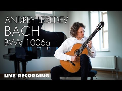 BWV 1006a Prelude by J.S. Bach on guitar, performed by Andrey Lebedev