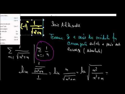 Series Alternadas - Convergencia Simples e Absoluta
