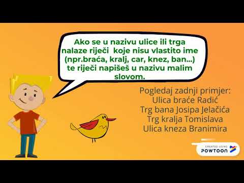 Veliko slovo- ulice, trgovi