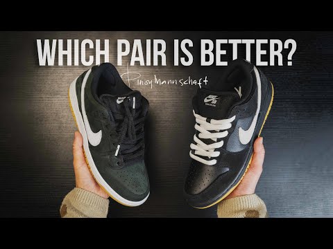 Nike SB Dunk Low Pro Schwarz & Weiß 2025 vs. Black Gums | On Feet-Testbericht.
