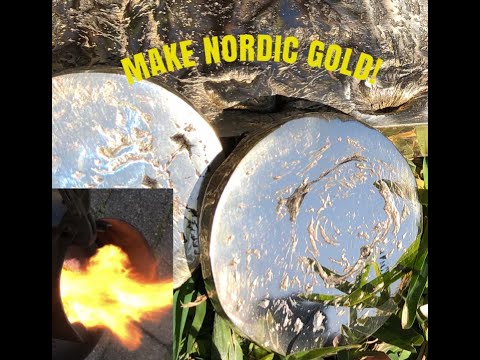 Nordic Gold bar from Scrap Metal- Gold Bar- Trash to Treasure-Home Forge Casting ASMR