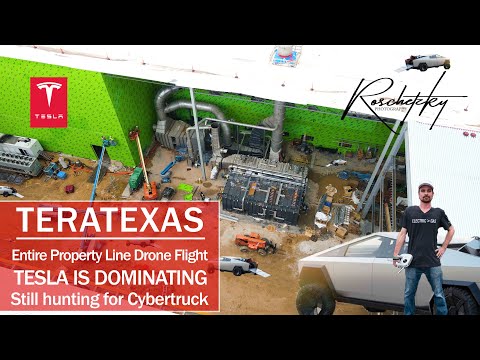 #Tesla #GigaTexas Drone Cybertruck Hunting - #TeraTexas Construction Updates #RoschetzkyPhotography