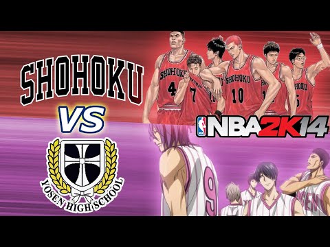 Yosen vs Shohoku! The Shield Of Aegis VS The Run N Gun Offense! Nba 2k14 Simulation SD vs KnB MOD