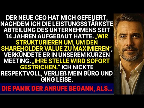 Der neue CEO hat mich gefeuert, nachdem ich 14 Jahre lang seine Hochleistungsabteilung aufgebaut hat