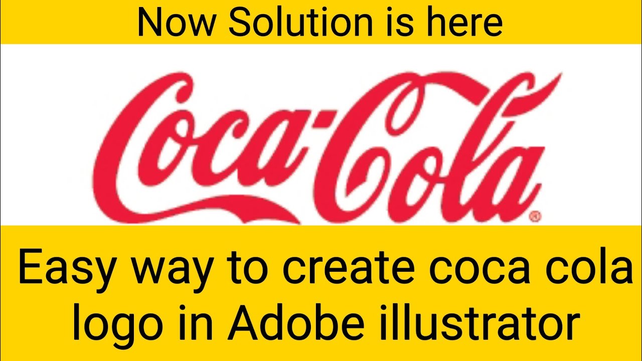 How to create Coca Cola logo in Adobe illustrator