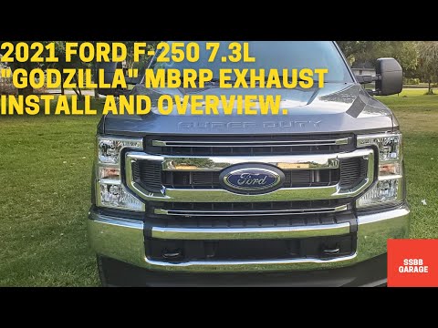 2021 Ford F-250 7.3l "Godzilla" MBRP Exhaust Install and Overview.