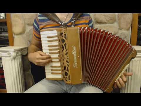 SERETED262MW - Cherry Serenellini Teddy 262 MW Piano Accordion MM 26 48 $3499