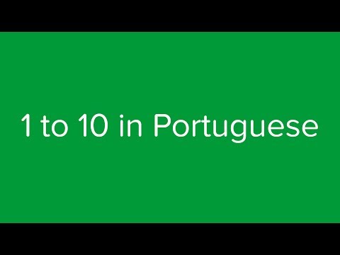 Count from 1 to 10 in Portuguese