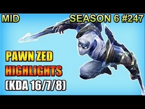 EDG PaWN - Zed vs LeBlanc Longhzu Justice - Mid - Patch 6.8  - KR SoloQueue Replay Highlights