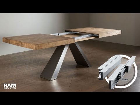 Telaio Estensibile T98 – Guida Telescopica Sincronizzata per Tavoli | RAM Industrie