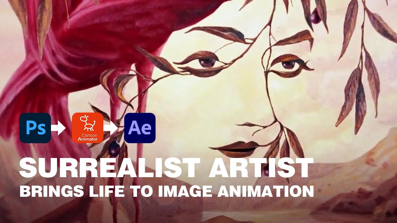 2d animation software demo video - surrealist art animation