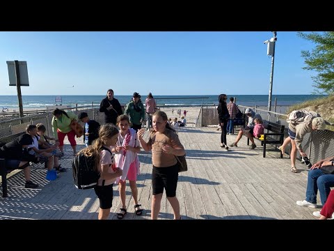 Łeba, Poland PL 🇵🇱 - 4K60fps-HDR Walking Through the Streets ~ 1/2 Hours