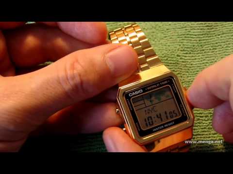 Laikrodis moterims CASIO LA-680WA-7 (zd631b) + BOX video