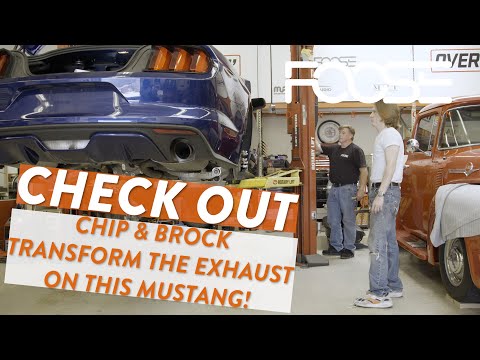 Chip and Brock transform the exhaust on this Mustang!