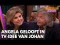 Angela de Jong gelooft in TV-idee Johan: 'Laten we het gewoon proberen' | VANDAAG INSIDE