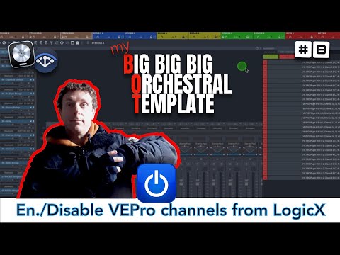 BOT - Big Orchestral Template (LogicX&VEP7) | #8 Enable/Dis. VEPro channels from LogicX | PART 3