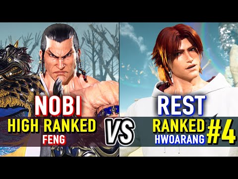 T8 🔥 NOBI (High Ranked Feng) vs REST (#4 Ranked Hwoarang) 🔥 Tekken 8 High Level Gameplay