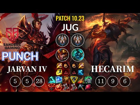 SB Punch Jarvan IV vs Hecarim Jungle - KR Patch 10.23