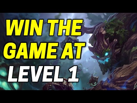 How to Win Lane at Level 1 With Maokai Support - League of Legends
