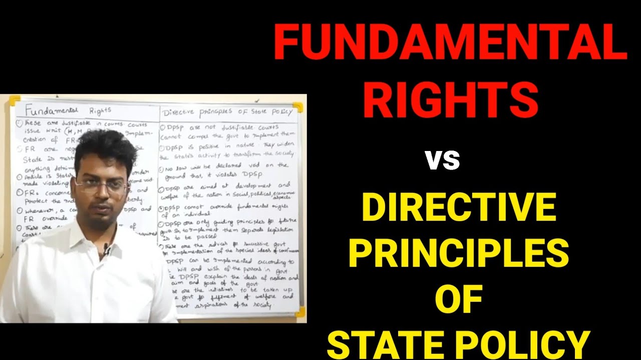 DIFFERENCE BETWEEN FUNDAMENTAL RIGHTS AND DIRECTIVE PRINCIPLES OF STATE POLICY|POLITICAL SCIENCE