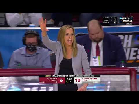 2022/03/19 - #13 IUPUI vs Oklahoma - First Round NCAA Women's Basketball Tournament -
