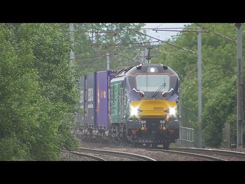 *NEW* 88004: 4M48 19:04 Mossend to Daventry IRFT | Wishaw (12/06/17)