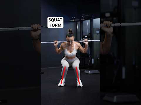 Fix your squat form! 🏋🏻‍♀️ Here are some common mistakes and how to correct them 😌✔️ #shorts