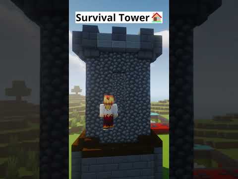 EPIC Minecraft Tower Base Build!!🏠 #shorts