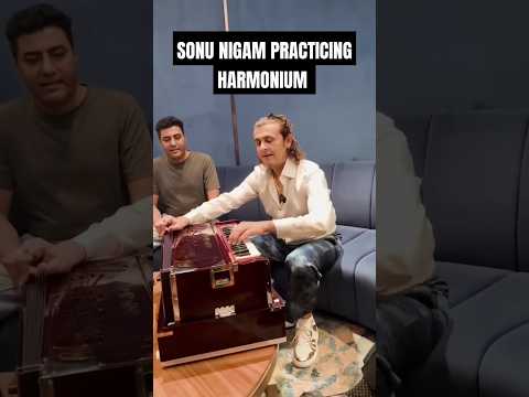 Sonu Nigam doing Riyaz 😍 with new harmonium #sonunigam #latestvideo #shorts #riyaz #live #practice