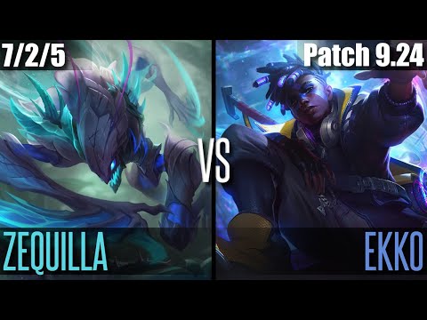 ZEQUILLA KHA'ZIX vs EKKO | NA Challenger | Patch 9.24