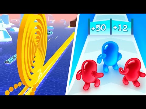 Join Blob Clash VS Spiral Roll  - All Level SpeedRun Gameplay Android,iOS   Best Games