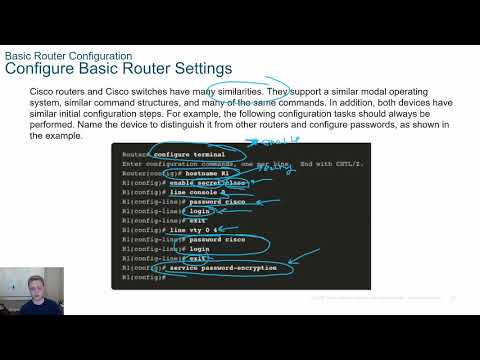Cisco CCNA 2  v7 Module 1 Section 1.4 - Basic Router Configuration