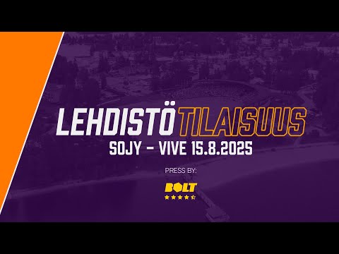 Boltin lehdistötilaisuus: SoJy - ViVe 15.8.2025