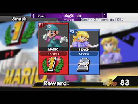 Samsh@Sunken #38 - Boonk (Mario) vs KB (Wario) - Wii U Singles Winners