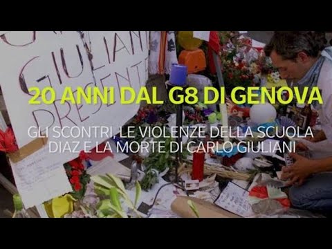 20 anni dal G8 di Genova: gli scontri, le violenze della scuola Diaz e la morte di Carlo Giuliani