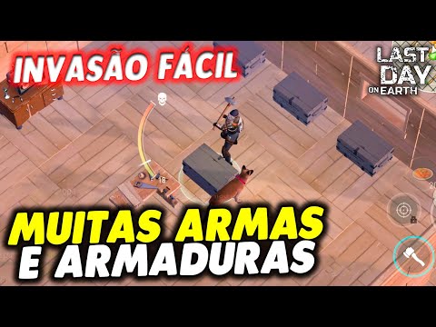 ARSENAL DE ARMAS E ARMADURAS EM UMA INVASÃO FÁCIL - Last Day On Earth