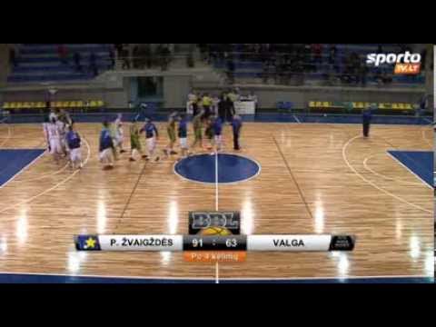 Pieno Zvaigzdes vs Valga highlights 21-01-2014