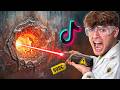 Die VIRALSTEN TikTok PRODUKTE testen!🤯 (Stärkster Laser der Welt)