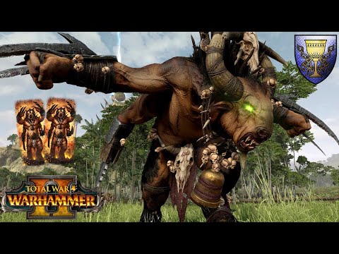 RETURN OF THE MIGHTY GHORGON - Epic Beastmen vs. Bretonnia Battle - Total War Warhammer 2