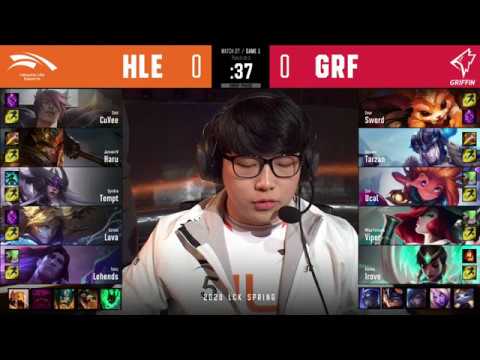 2020 LCK Week 3 - HLE vs GRF Game 1 - Hanwha Life vs Griffin G1 W3D4
