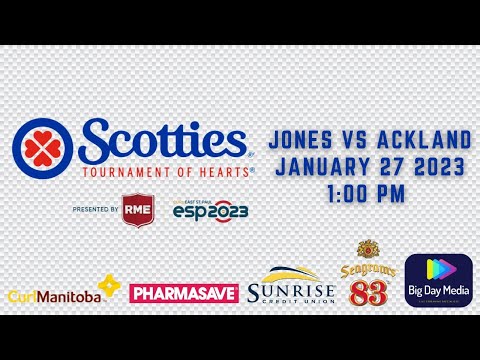 JONES VS ACKLAND - 2023 Scotties Tournament of Hearts presented by RME - 1:00pm