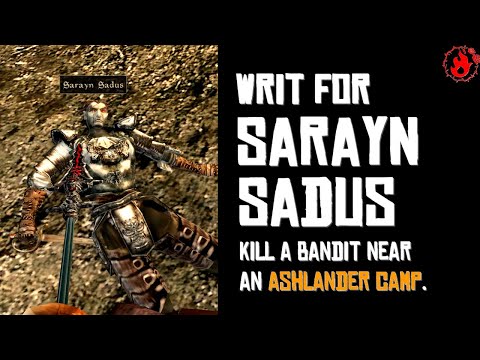 Writ for Sarayn Sadus - Morag Tong Walkthrough (TES III Morrowind)