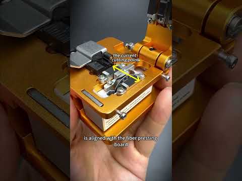 HOW TO ADJUST THE FIBER CLEAVER