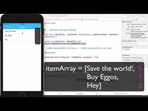 255 Removing Data from Core Data Delete in CRUD