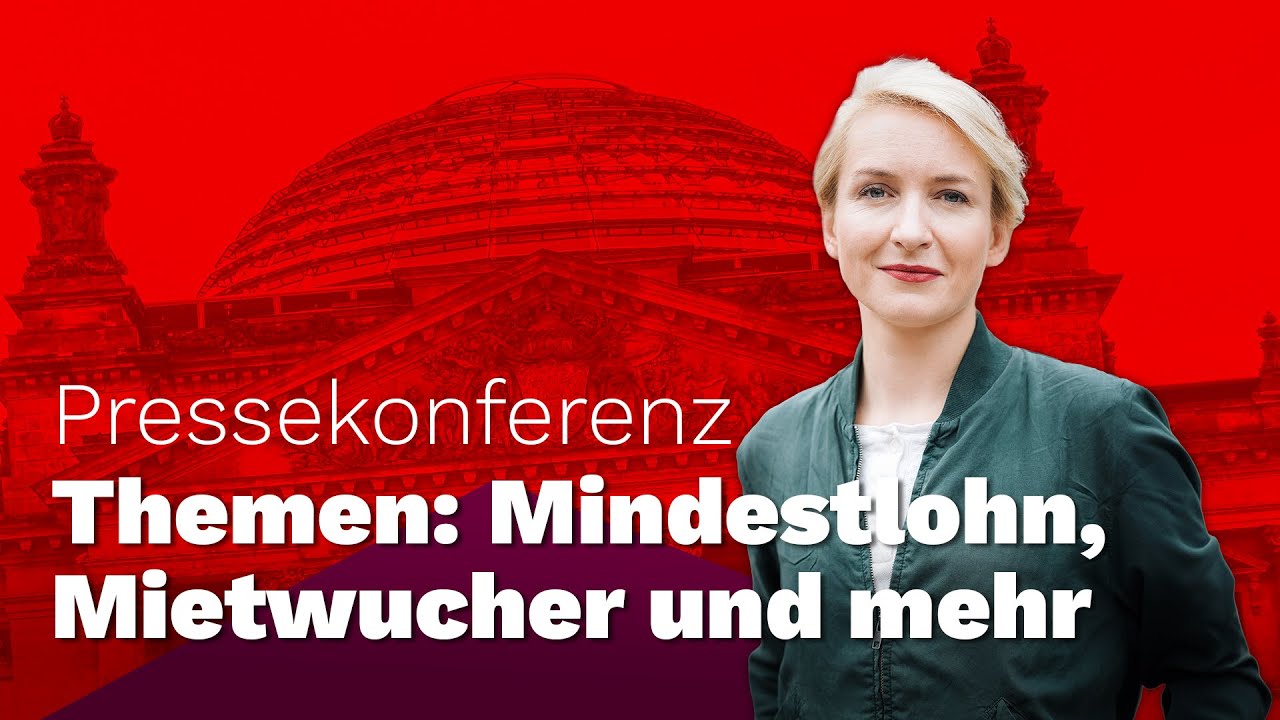 Mindestlohn, Mietwucher und mehr: Pressekonferenz mit Ines Schwerdtner