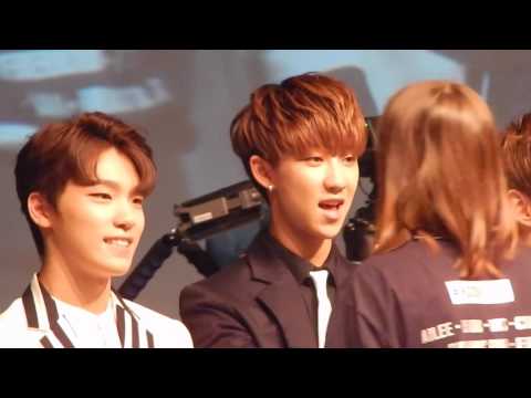 160624 KCON NY 세븐틴 (Seventeen) Fan engagement + speaking English + HI TOUCH 직캠 fancam