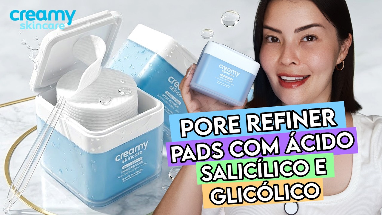 Miniatura da avaliação em vídeo de Creamy Skincare COSRX Pore Refiner 70 pads