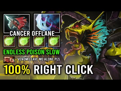 100% Right Click Cancer Venomancer Infinite Poison Slow Most Annoying Offlane Dota 2